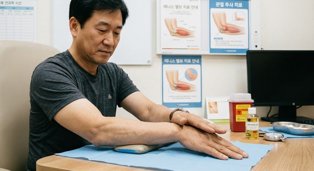 등척성 재활 운동 모습