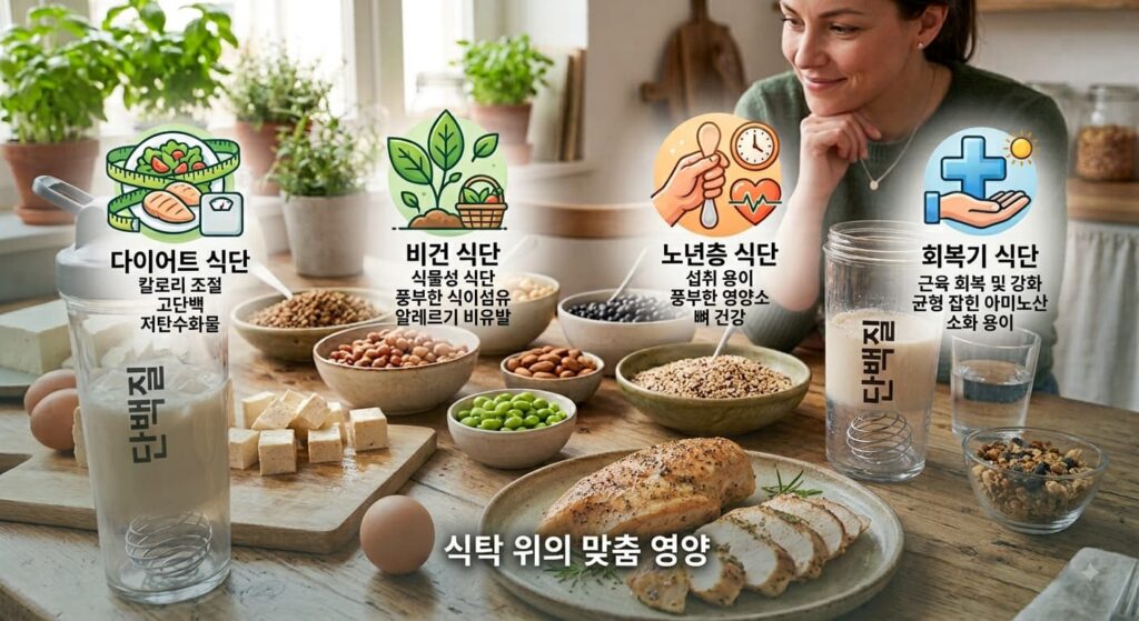 운동 없이도 단백질 보충제가 필요한 상황 4가지