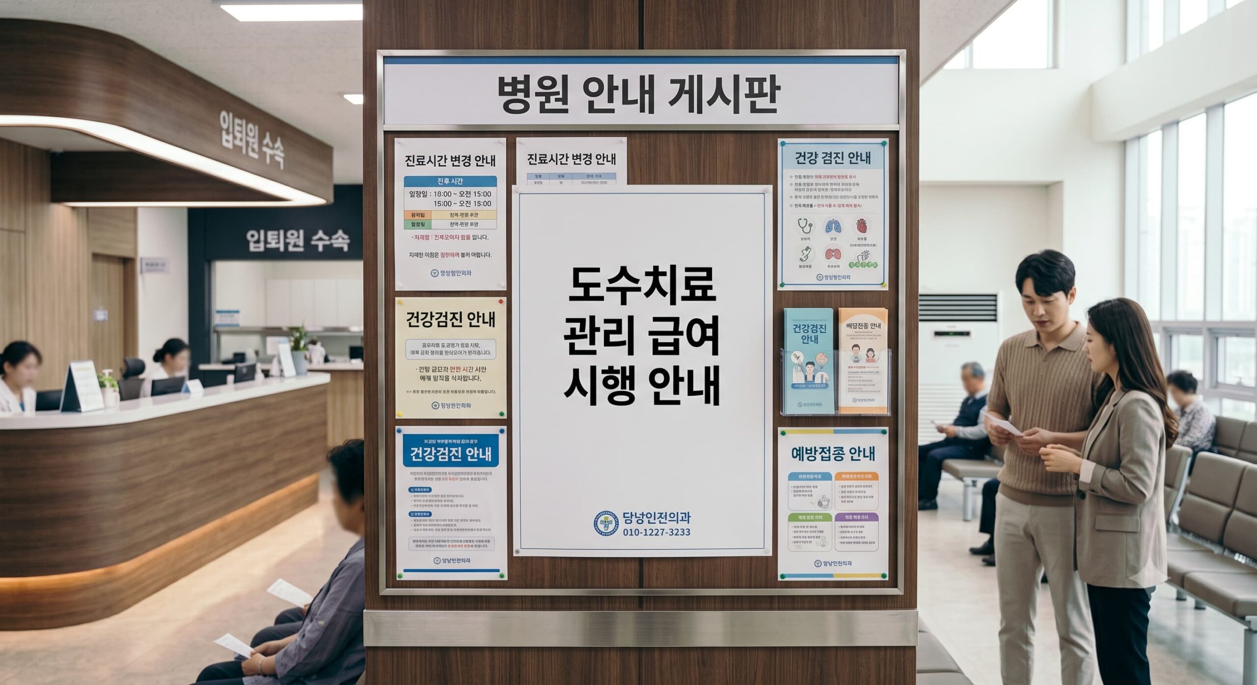도수치료 관리급여 안내문