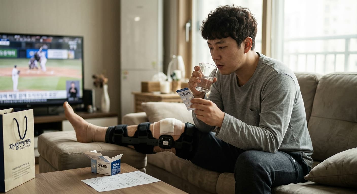 소염진통제를 복용하고 있는 환자