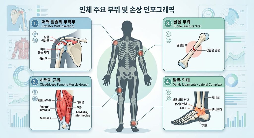 인체 손상 인포그래픽